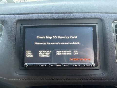 Clarion NX616 SD card and password 2 NX616